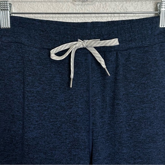 Vouri Athleisure Navy Blue Marled Stretchy Knit Yoga Jogger Pants, Size XS - Picture 4 of 11